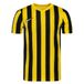 Nike Uniseks-Kind Short Sleeve Top Y Nk Df Strp Dvsn Iv Jsy Ss, Tour Yellow/Zwart/Wit, CW3819-719, S