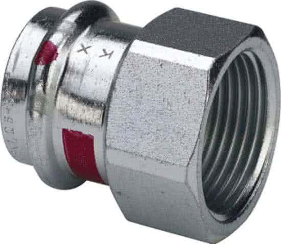 Viega Persfitting met 2 aansluitingen - 4015211559113