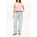 Tommy Hilfiger Co Slub Slim Ss Tee Soft Rose Taille: M