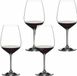 Riedel Extreme Cabernet, set van 4, veelzijdig roodwijn glas, wijnglas, glas, 800 ml