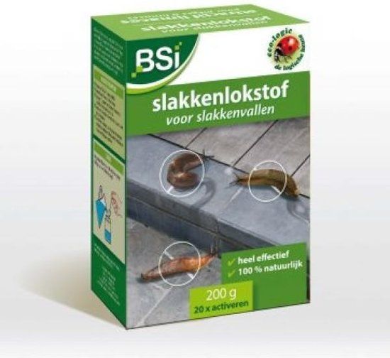 Slakkenlokstof voor slakkenvallen