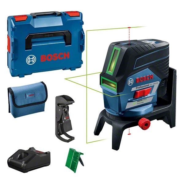Bosch GCL 2-50 CG Professional Line/Point Laser - Green Beam with Bluetooth