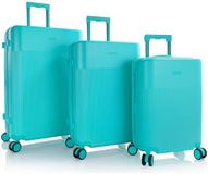 Heys HiLite 4 wielen Kofferset 3-delig met uitbreidingsplooi - Harde bagage - TSA slot - aqua breeze