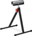 Relaxdays rolbok - traploos verstelbaar - 67-110 cm - inklapbaar - tot 60 kg - staal - zwart
