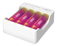 Ansmann Pure Power Set 4× Mignon AA Akkus und Lademodul