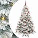 Sapin de Noël artificiel avec 300 LED blanc 180 cm PE et PVC