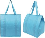 Merkloos Koeltas Degree - 2x - lichtblauw - boodschappen - 23 liter - 35 x 25 x 38 cm - shopper model - lunchtas