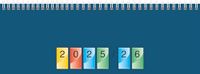 BRUNNEN DATAline Dwarsboek mod. 771 2026 | 297×105 mm, karton, blauw