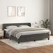 Maison Exclusive - Boxspringbed met matras, donkergrijs, 180x200 cm, fluweel