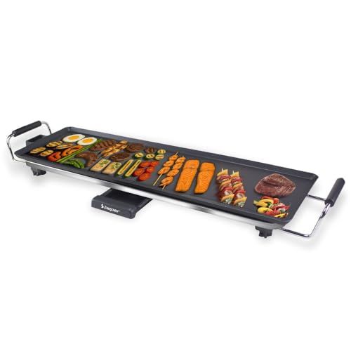 BEPER P101BBQ070 XL Elektrische Teppanyaki Grill 70x23 cm