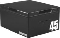 Gorilla Sports Plyo Box - 45 cm - Zwart - PVC - Jump box