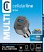 Cellularline Car Multipower Ultra - Auto Lader - USB-A & USB-C - 36W - Zwart