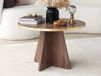 Mushy table basse ronde 60 cm noyer