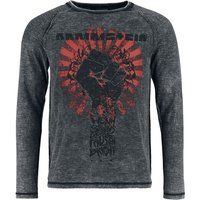 Rammstein Sonne Long Sleeve Shirt - Grey - S-5XL