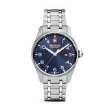 Swiss Military Hanowa Thunderbolt SMWGH0000802 Heren Polshorloge - Zilverkleurig Staal - Blauwe Wijzerplaat - Quartz