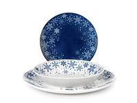Royal HOME Royal Norfolk Dream Tafelservies, 18 borden, porselein, blauw en wit
