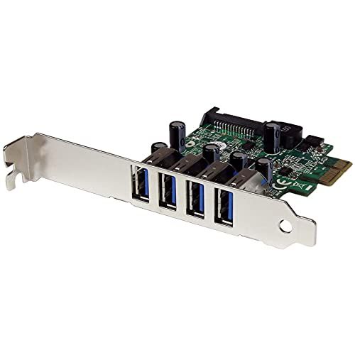 StarTech.com 4-poorts PCI Express USB 3.0 SuperSpeed interfacekaart met UASP - SATA voeding - PCIe 4x USB 3.0 met SATA-aansluiting