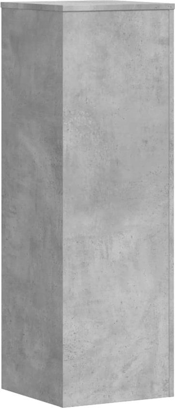 vidaXL Plantenstandaard - 33x33x100 cm - Hout - Betongrijs
