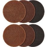 PARKSIDE® Set de disques à lamelles / disques de polissage / plateau de ponçage auto-agrippant avec papier abrasif / set de non-tissé abrasif / disque de nettoyage (disques abrasifs en non-tissé, 6 pièces)
