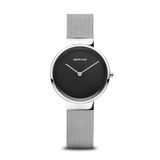 Bering 14531-002 Dames Polshorloge Kwarts Zwart/Zilverkleurig Staal Saffierglas