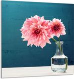 TMK ArtDeko Snijplank van Gehard Glas - 60x65 cm - Dalia - Veelkleurig