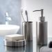 Spirella Zeepdispenser LOFT – Zeephouder en Lotion Dispenser voor Badkamer Accessoires en Keuken – Elegant Tijdloos Ontwerp – Geborsteld – Kunststof – Vrijstaand