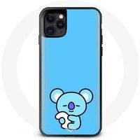 Maniacase Hoesjes voor iPhone 13 Pro Bangtan BTS BT21 Koya RM Fond Bleu