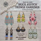 Learn To Make Brick Stitch Fringe Earrings Book 3