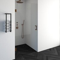 Sanitop Nisdeur Compleet Just Creating Profielloos 100x200 cm Koper - Antikalkbehandeling