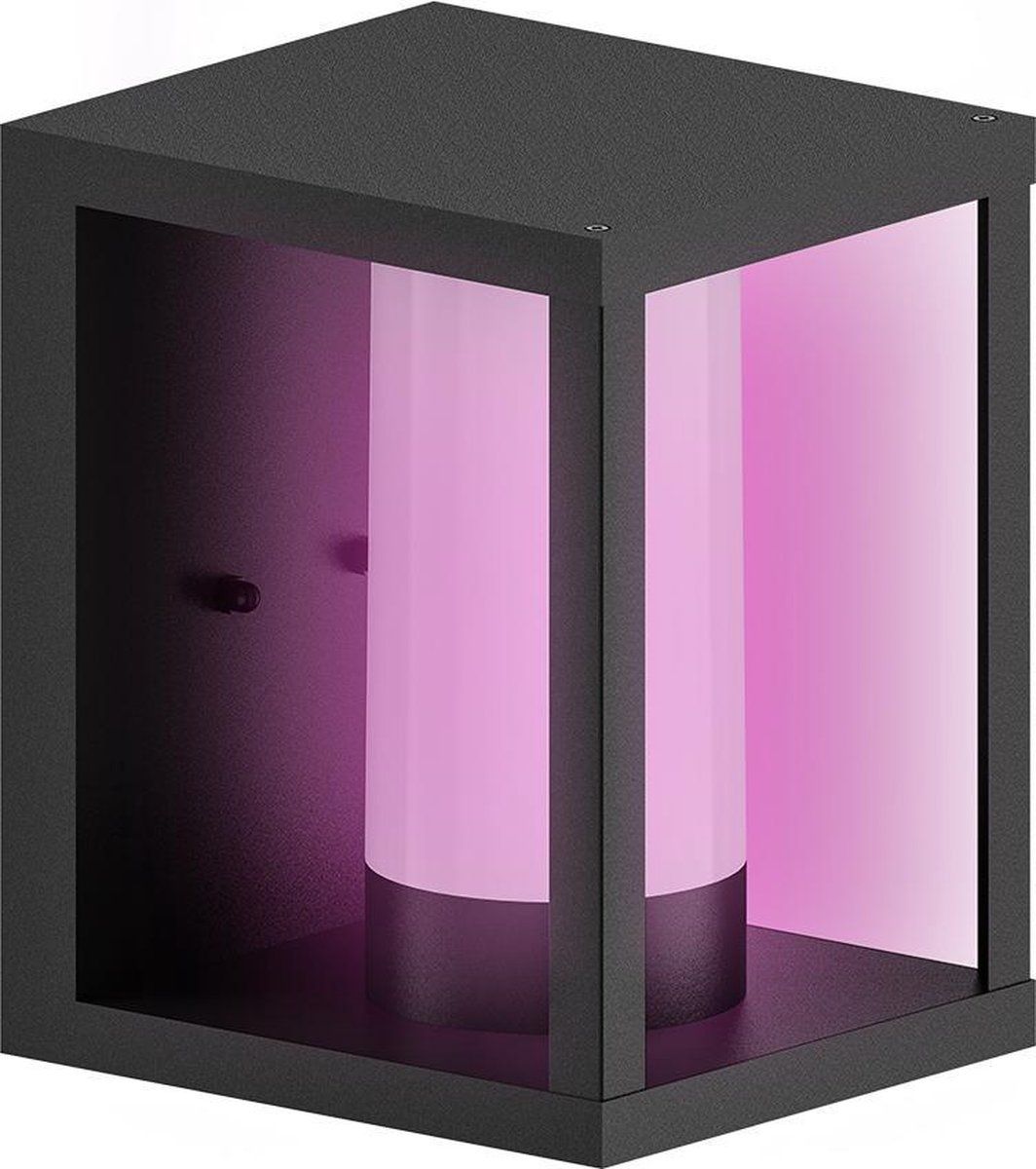 Calex Smart Outdoor LED Wandlamp - RGB & Warm Wit - Zwart