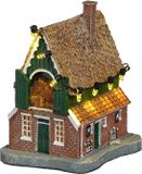 Luville Old Dutch Farmhouse MINi Polyresin Multicolor Battery Operated Christmas Village House
