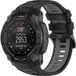 Techsuit Bracelet W077 pour Garmin Instinct 3 45mm Solar / Instinct 3 45mm, Noir Gris