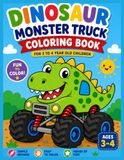 Dinosaur Monster Truck Coloring & Activity Book