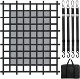 VEVOR Bagagenet Vrachtwagenlaadnet Transportnet 183x145cm Zwart