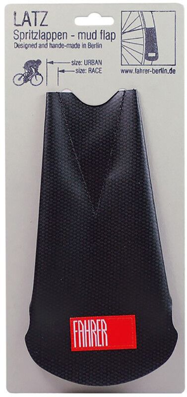 Fahrer Berlin Latz Urban Mud Flap - Black - 35-50mm Fender