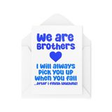 Kaarten Brother Kaarten voor broers - grappige broerkaarten - Brother verjaardagskaarten - grappige kaarten voor broers en zussen - CBH1989