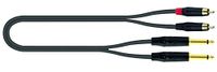 QUIK LOK JUST/2RCA2J-2-2 RCA mannelijk / 2 jackplug MONO