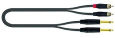 QUIK LOK JUST/2RCA2J-2-2 RCA mannelijk / 2 jackplug MONO