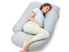 Momcozy U-vormig zwangerschapskussen, dubbelzijdig koel (grijs)