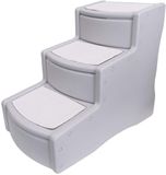 Pet Gear Easy Step III Huisdierentrap, 3 treden voor katten/honden, afneembare, wasbare tapijtniveaus, voor huisdieren tot 75 kg, geen gereedschap nodig