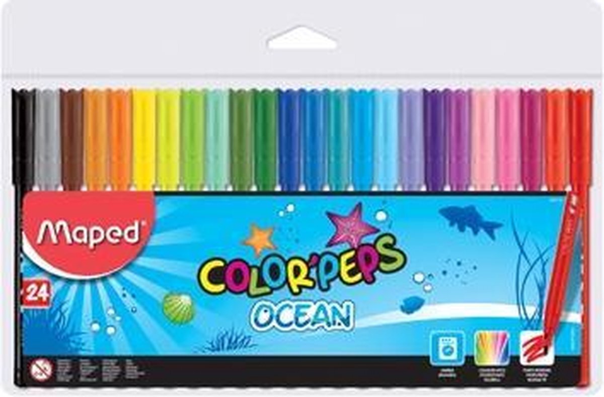 Maped Color'peps Ocean goed uitwasbare viltstift - x 12