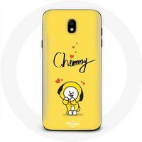 Maniacase Hoesje voor Samsung Galaxy S5 BTS Bangtan Boys BT21 Chimmy Jimin Gele Achtergrond