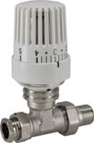 Riko Thermostatisch Radiatorventiel Droit 1/2 Pouce x 15 mm - Avec Bouton
