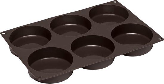 Lurch Flexiform Bakvorm voor 6 Hamburgerbroodjes - Siliconen - ø 10cm