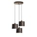 Opviq Elegant verstelbare kroonluchter, antieke afwerking, diameter 45 cm, metalen behuizing, 3 x E27-fitting, hoogte 75-110 cm, perfect voor moderne woonruimtes