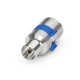 Sonero, IEC-stekker voor antennekabel, coaxkabel met diameter 6,5-7,5 mm, eenvoudige zelfconfectionering, chroom, set van 10