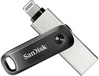 SanDisk iXpand Flash Drive Go - 64GB - USB Type-A / Lightning - Black/Silver