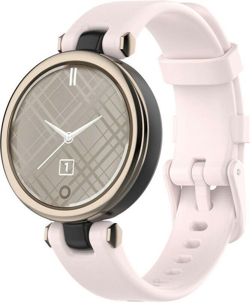 Strap-it Garmin Lily siliconen bandje - lichtroze