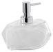 Gedy Chanelle Zeeppompje Zeepdispenser, hars, wit, 7,8 x 11,5 x 12,6 cm