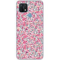 Oppo Bedrukt siliconen hoesje compatibel met Oppo A15 liberty wiltshire rose